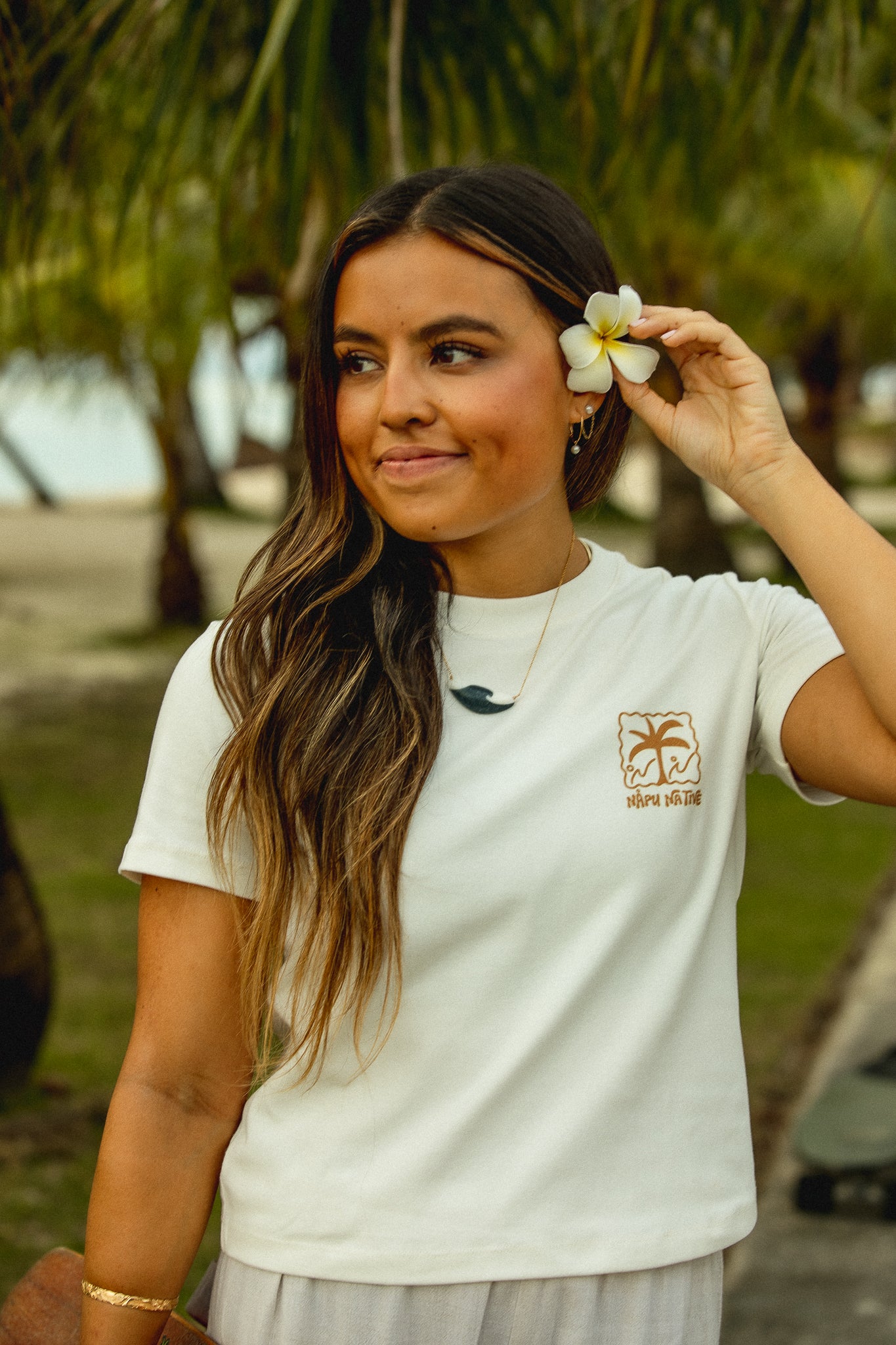 Women's Latte Baby Tee